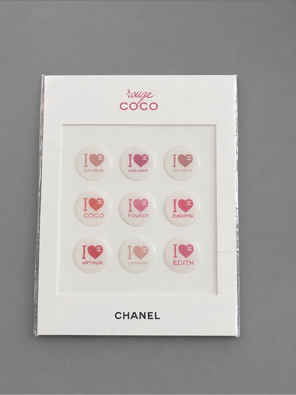 CHANEL Rouge Coco Rare Sticker Set Sealed